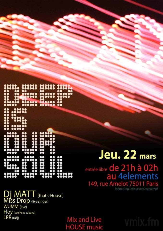 Deep Is Our Soul - フライヤー表