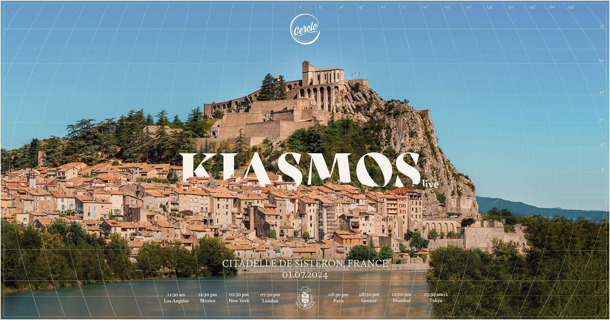 Cercle invites Kiasmos live at Citadelle de Sisteron, France em Citadelle  de Sisteron, Central