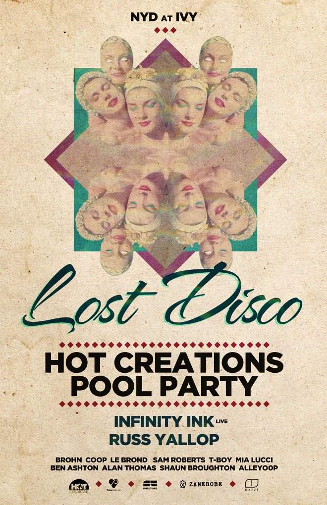 Lost Disco presents Hot Creations NYD Pool Party with Infinity Ink - Live & Russ Yallop  - Página frontal