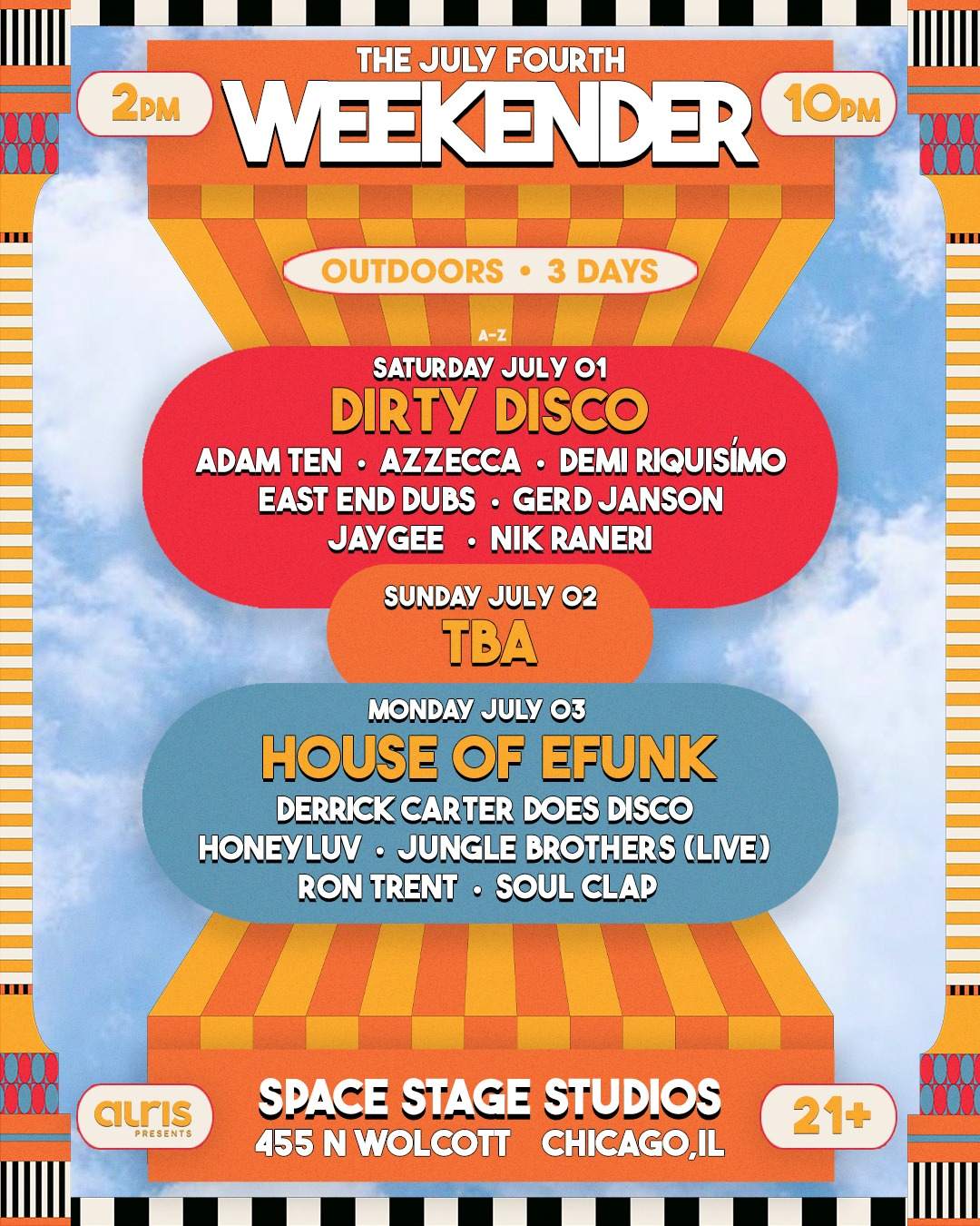 July 4th Weekender at Space Stage Studios, Chicago