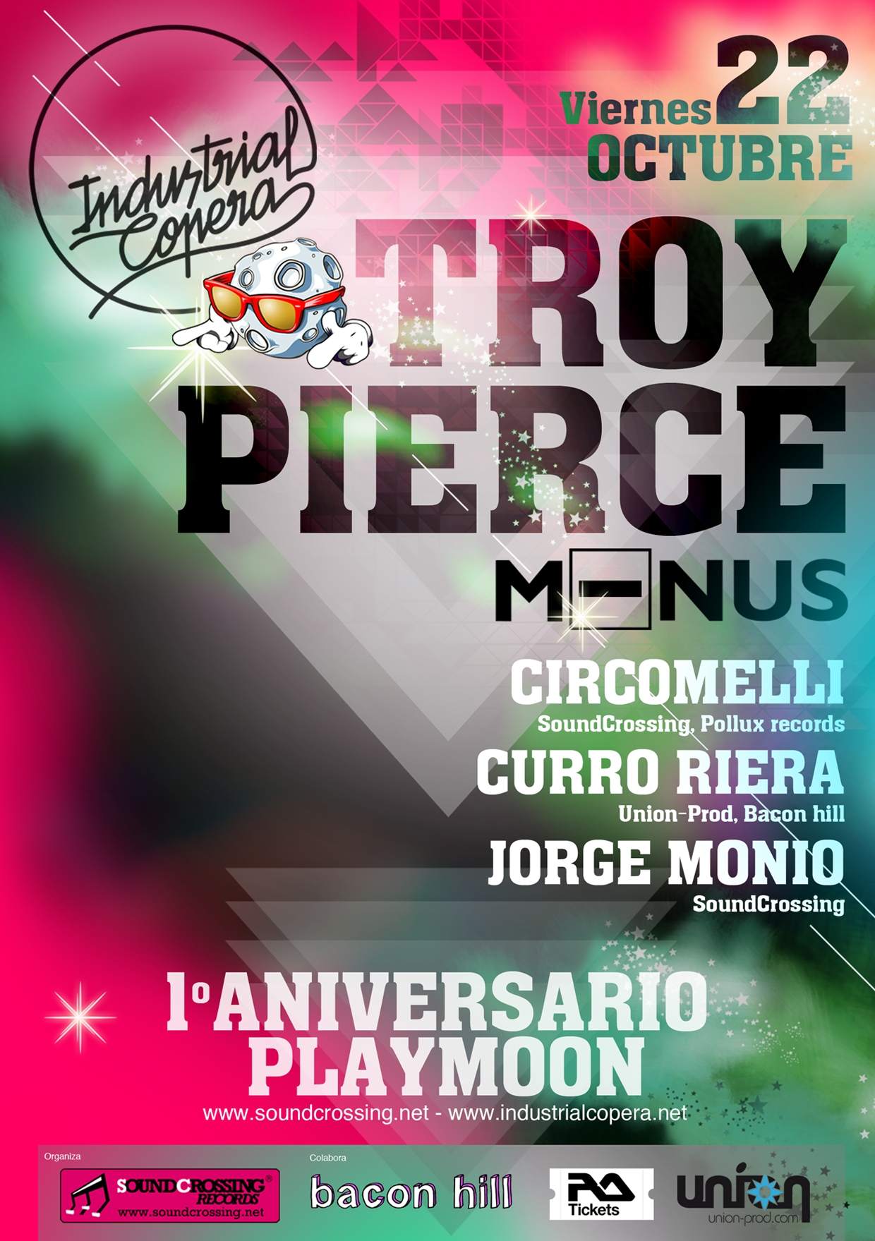 Troy Pierce at 1º Aniversario Playmoon - Página frontal
