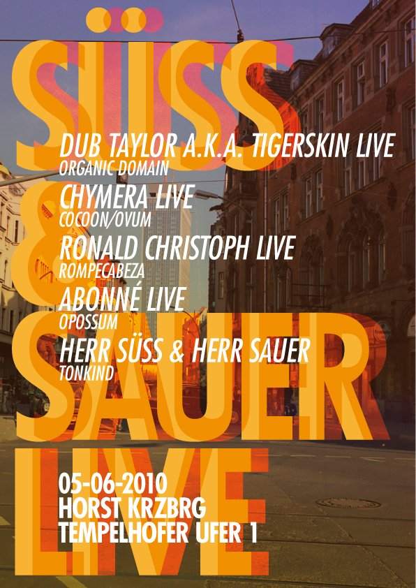 Süss & Sauer - Live / Bbq - Página frontal