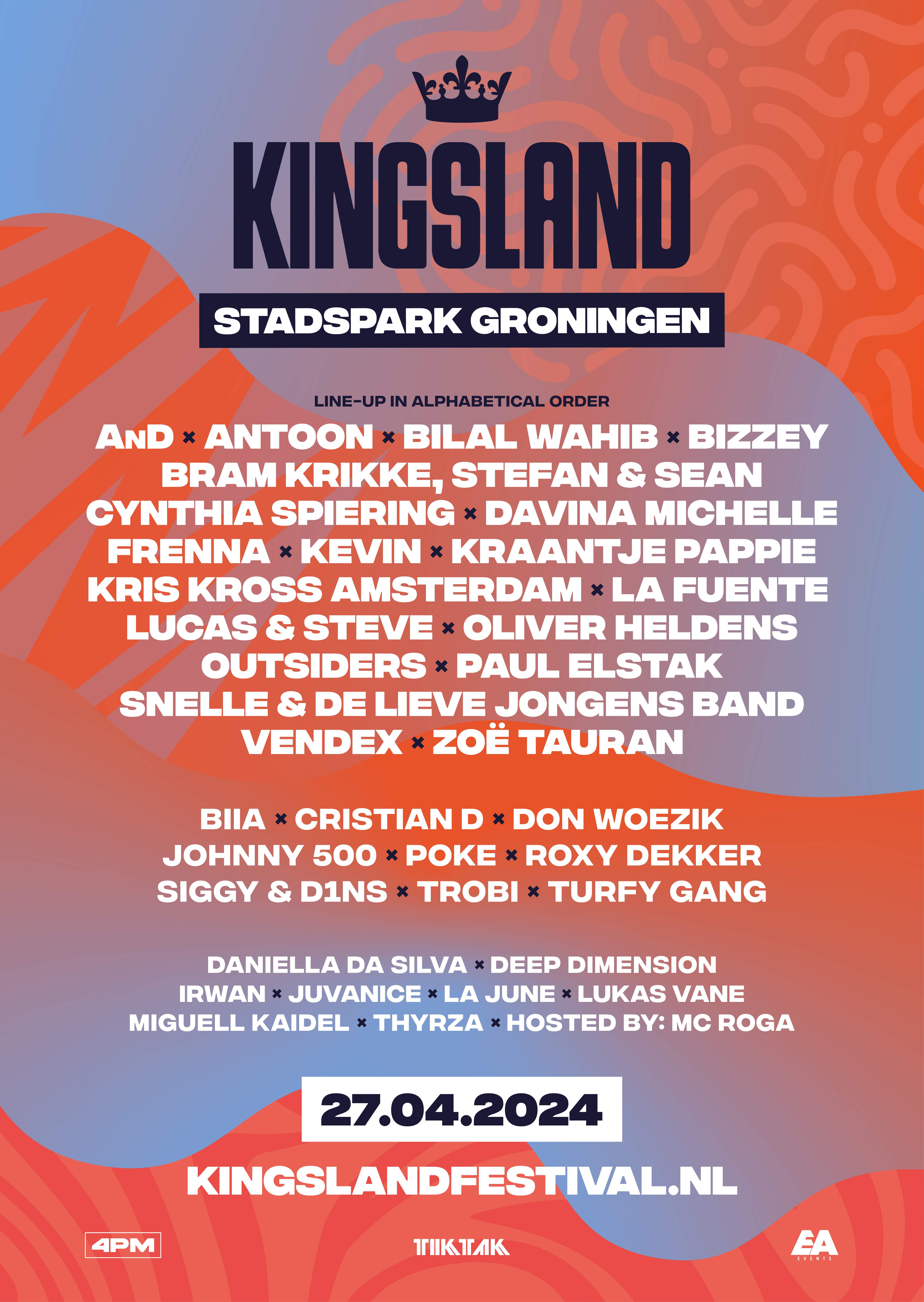Kingsland Festival 2024 Groningen - フライヤー表