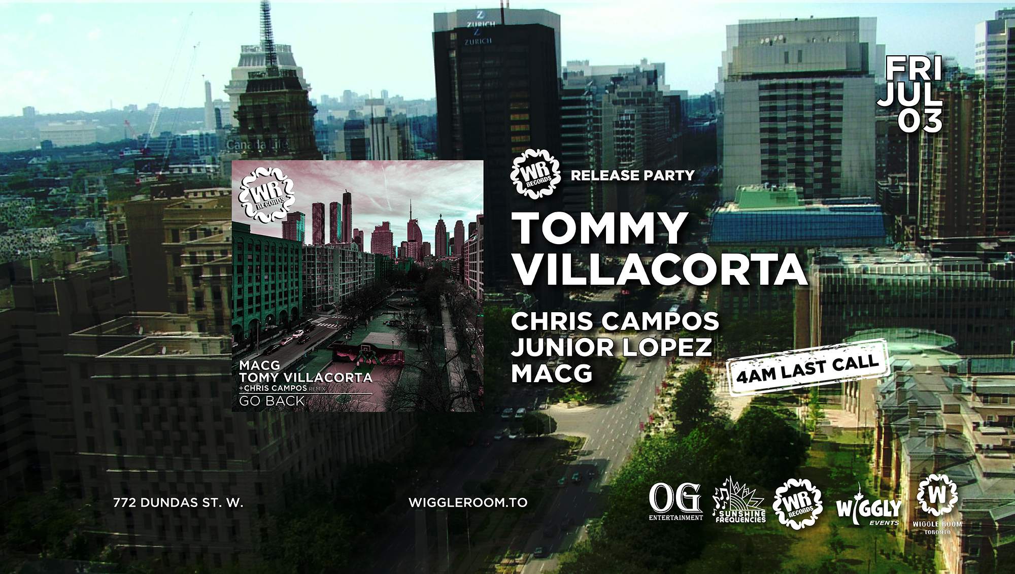 WR Records Release Party: TOMY VILLACORTA - 4AM LAST CALL at