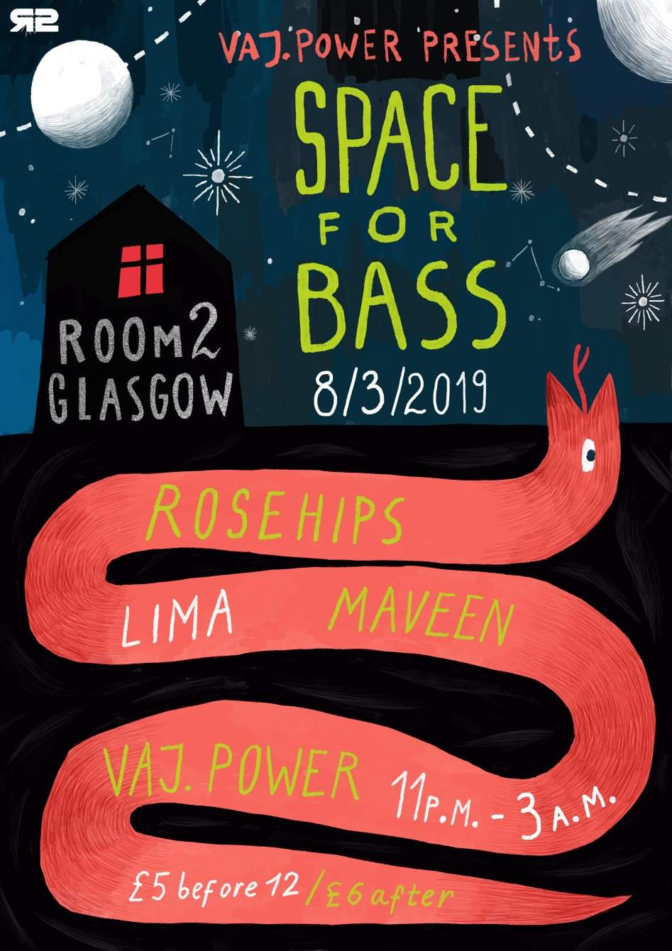 VAJ.Power presents: Space For Bass - Página frontal