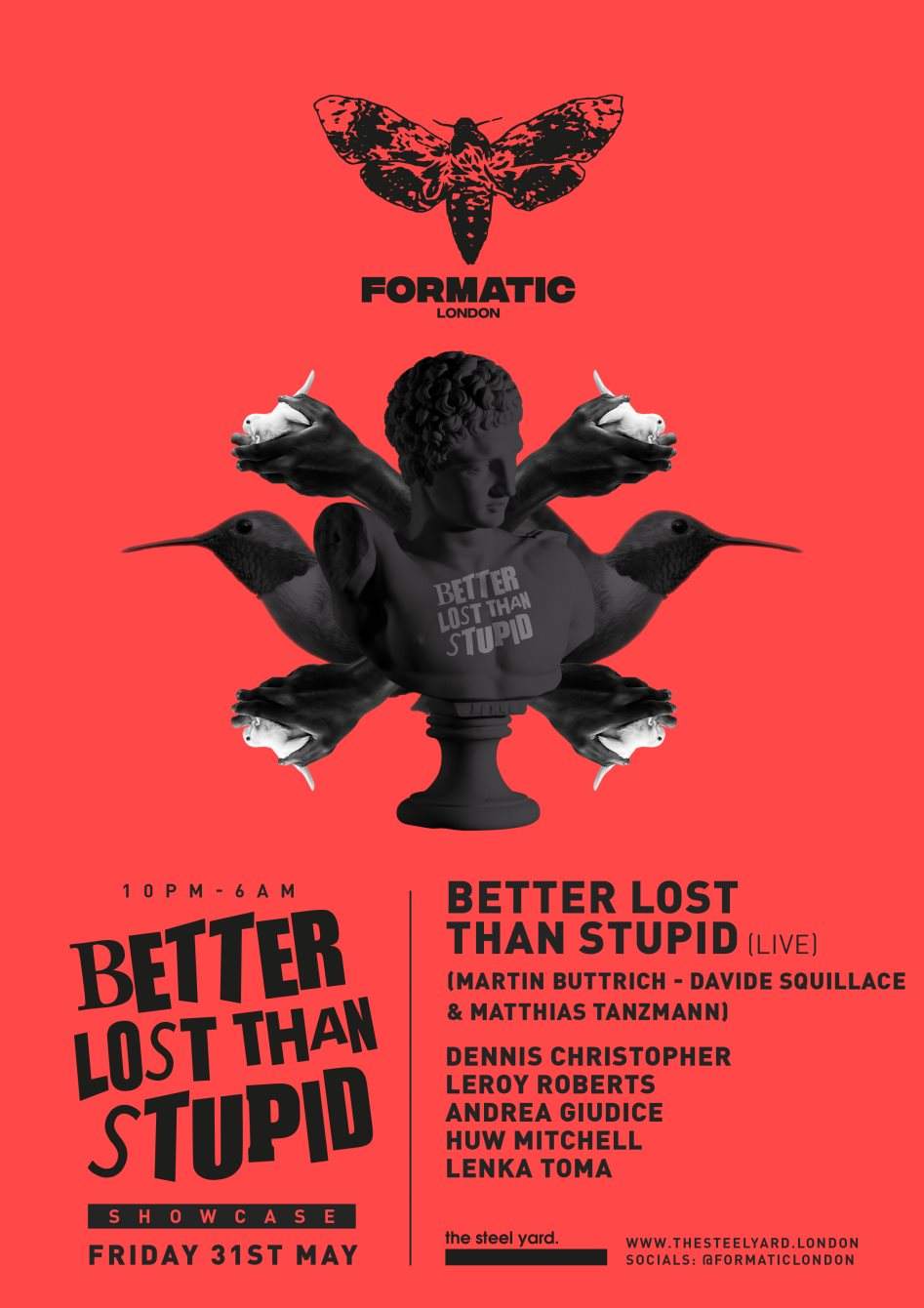 Davide Squillace, Martin Buttrich & Matthias Tanzmann presents Better Lost Than Stupid Showcase - Página trasera
