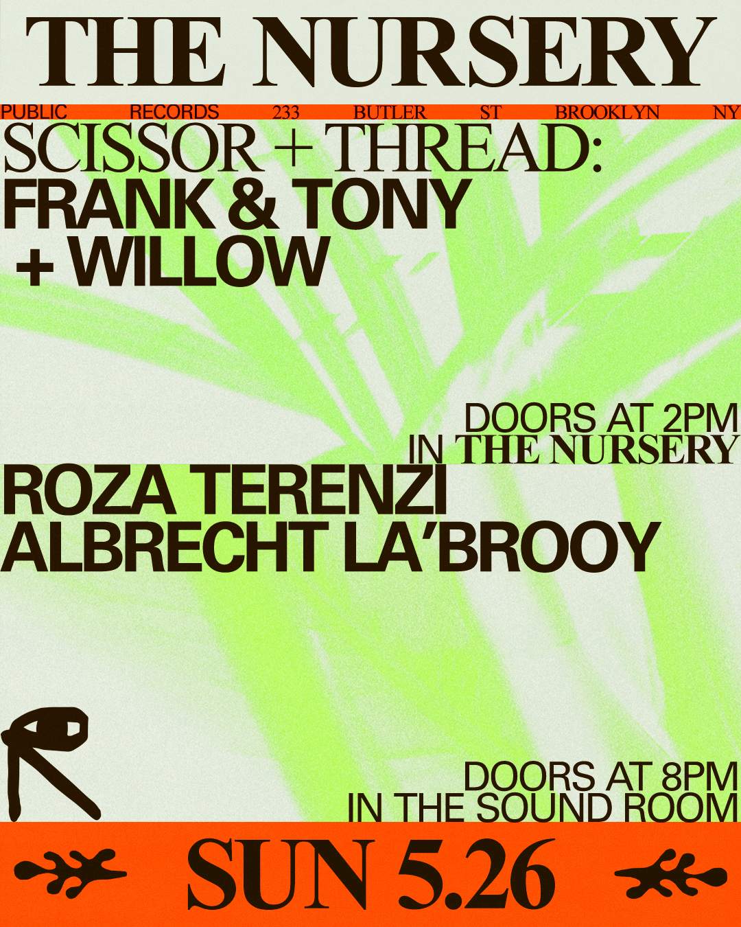 Scissor & Thread: Willow + Frank and Tony in The Nursery / Roza Terenzi + Albrecht La'Brooy - Página frontal
