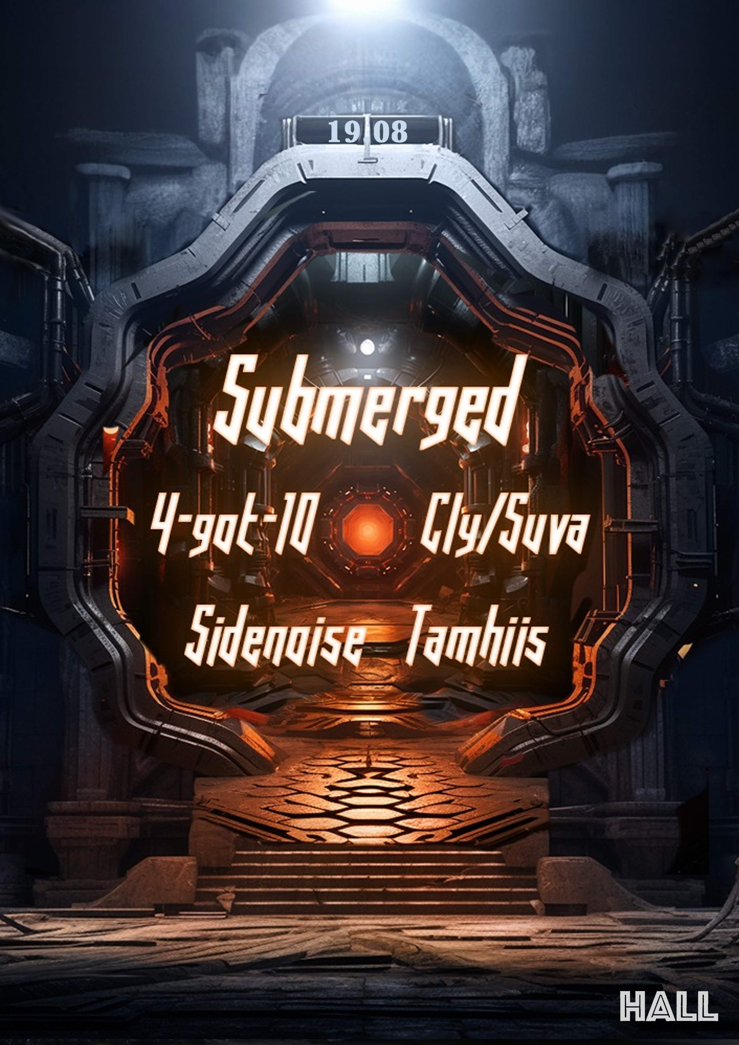 Beats From The Vault presents: Submerged (DJ-set), Tamhiis, Cly/Suva, 4-got-10 & Sidenoise - フライヤー表