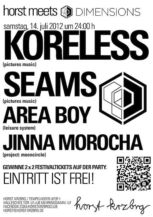 Horst Meets Dimensions Festival with Koreless... Admission Free & Win Tickets for the Festival - Página frontal