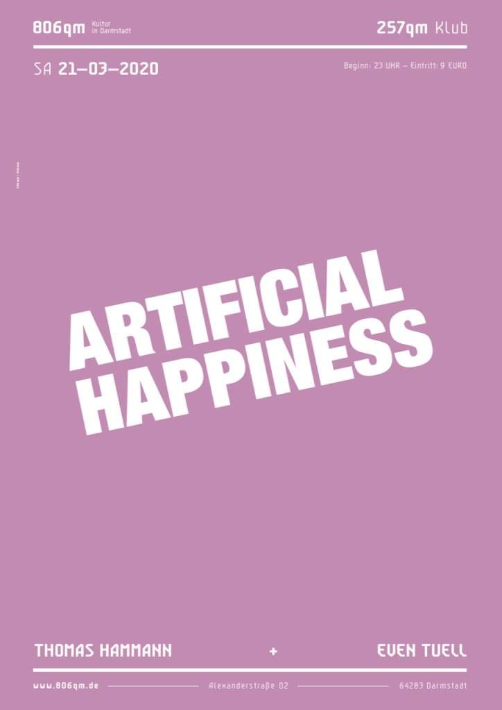 128qm Klub: Artificial Happiness - Página frontal