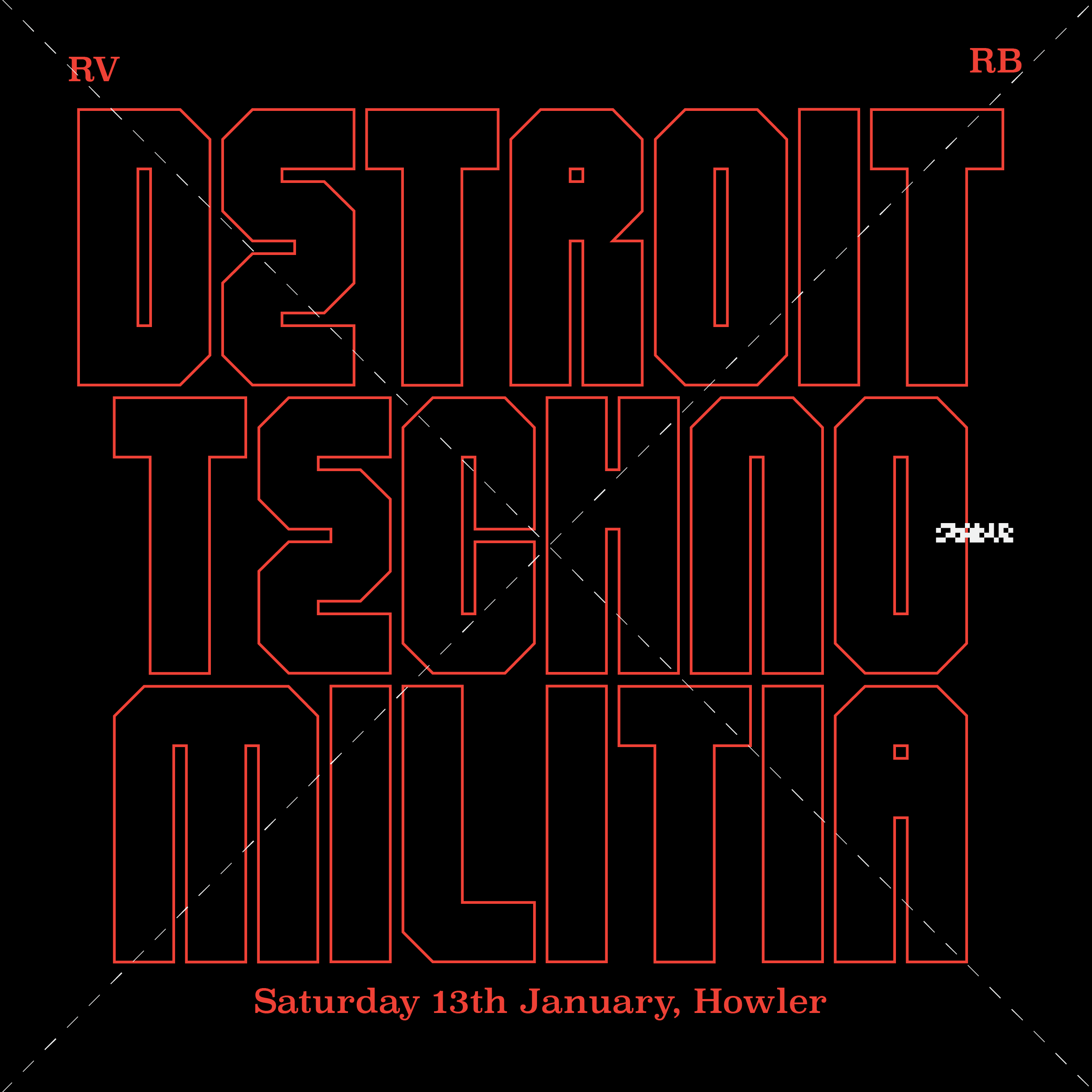 RVRB - Detroit Techno Milita (T.Linder & DJ Seoul 2 x 4 show) - Página frontal