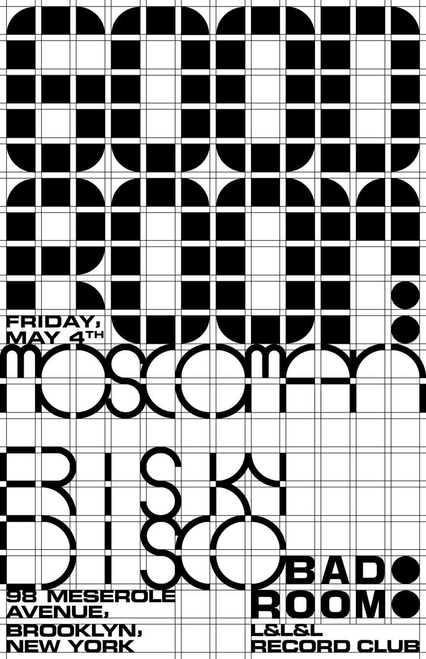 Moscoman, Risky Disko, L&l&l Record Club - Página frontal