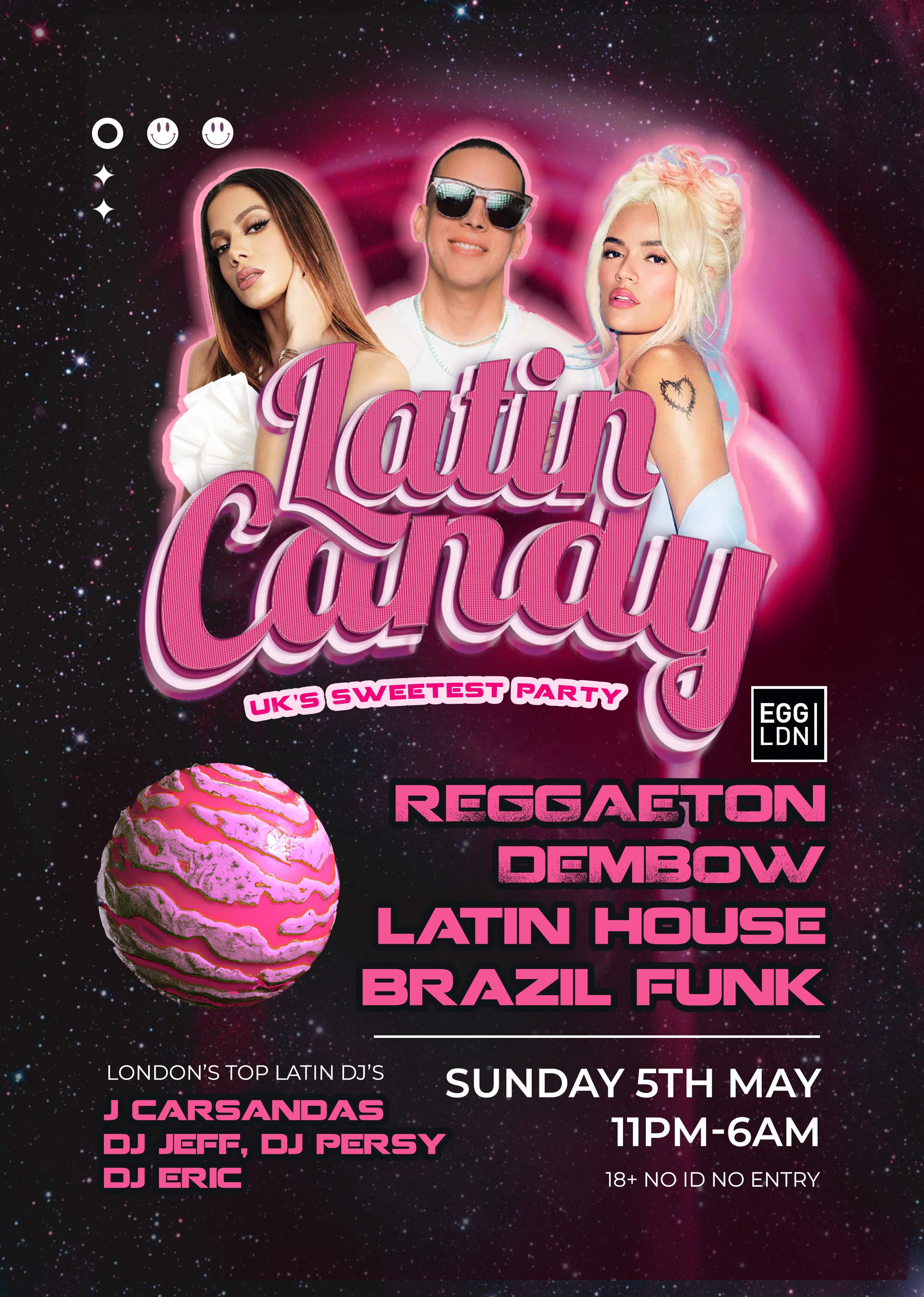 Latin Candy: Reggaeton Party May Bank Holiday Sunday at EGG LDN - Página frontal