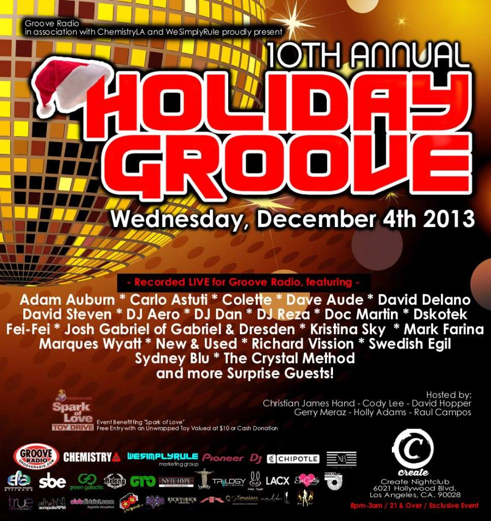 Holiday Groove - Mark Farina | Doc Martin | Andy Caldwell - フライヤー裏