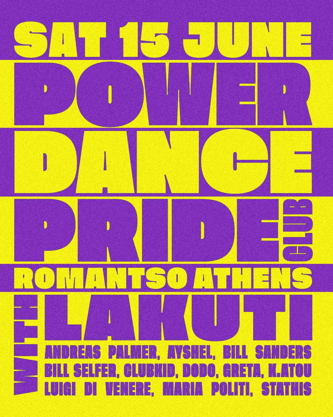 Power Dance Club Pride Athens - フライヤー裏