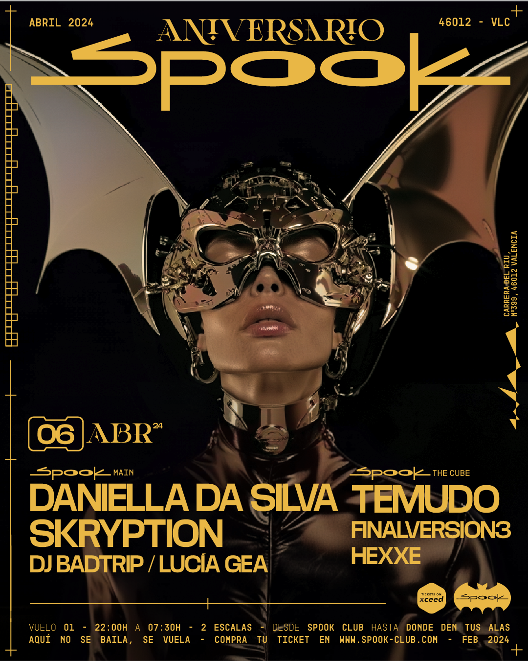 1er aniversario: Skription + Daniella da Silva + Temudo - Página frontal
