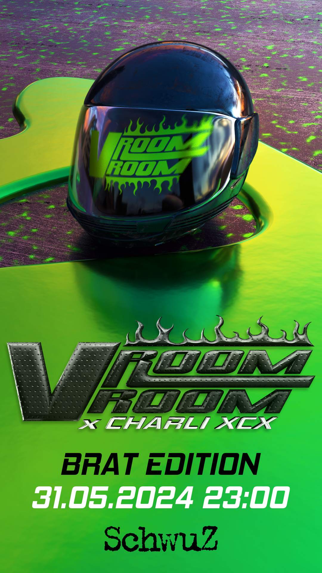VROOM VROOM x Charli XCX - フライヤー表