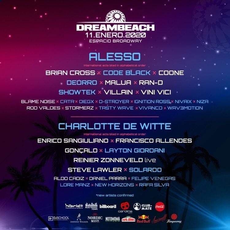 Dreambeach Chile 2020 - フライヤー表