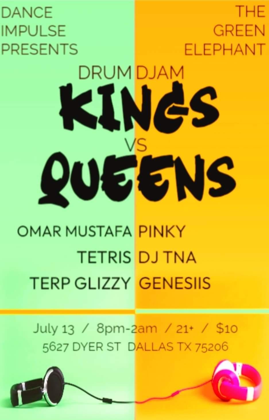 Kings VS Queens - フライヤー表