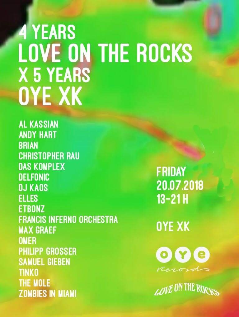 4 Years Love On The Rocks x 5 Years OYe Kreuzkölln - Página frontal