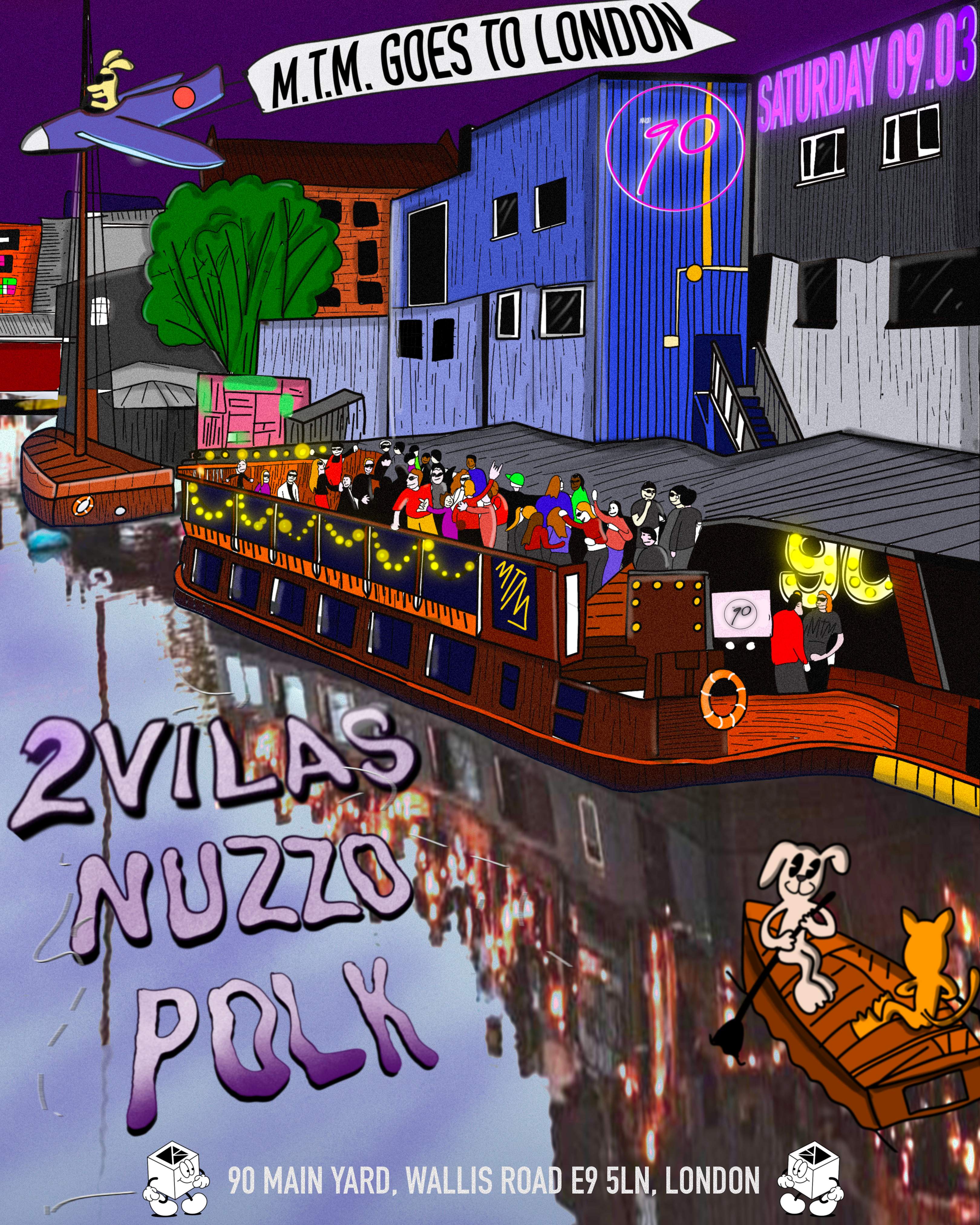 No90 Bar presents: MTM Records w/ 2vilas, Pol K & Nuzzo - フライヤー表