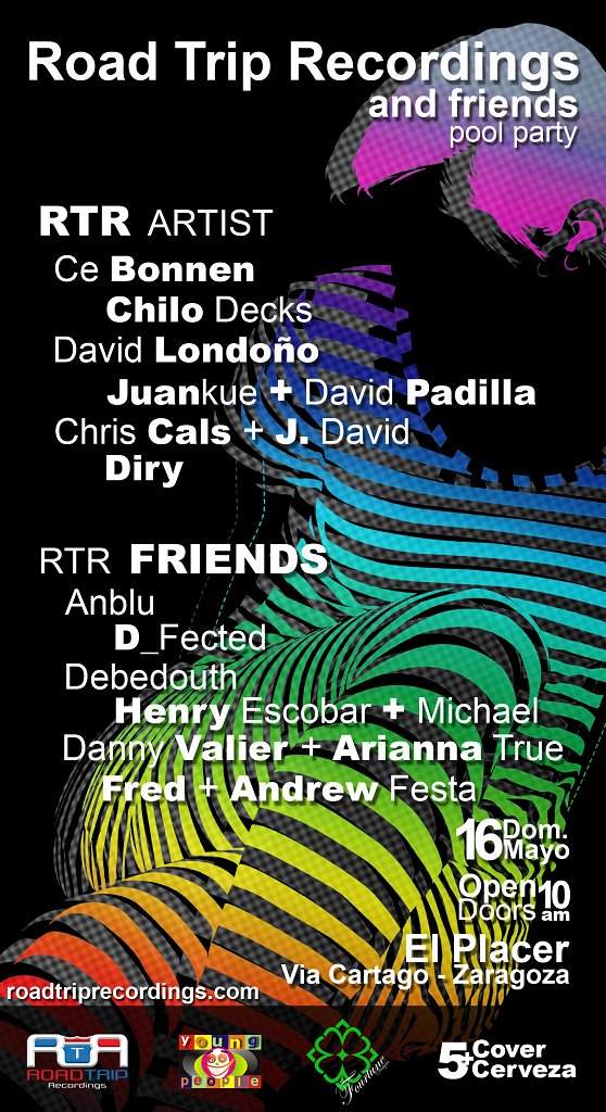 Road Trip Recordings and Friends Pool Party - Página frontal