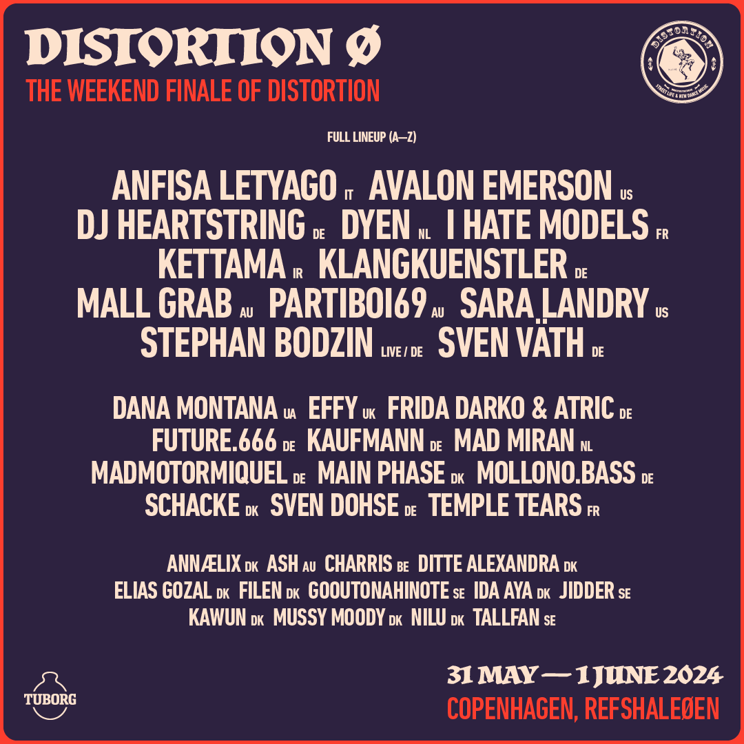 Distortion 2024 - フライヤー表