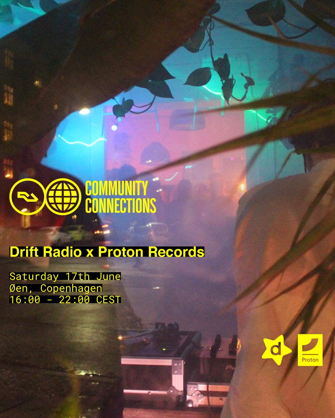 RA CC Copenhagen x Drift Radio x Proton Records - Página trasera
