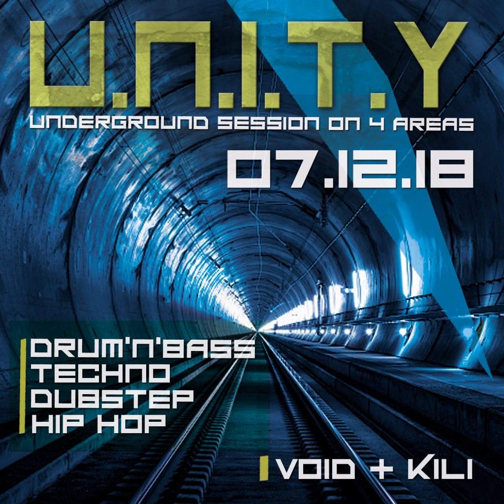U.N.I.T.Y - Underground Session on 4 Areas - フライヤー表