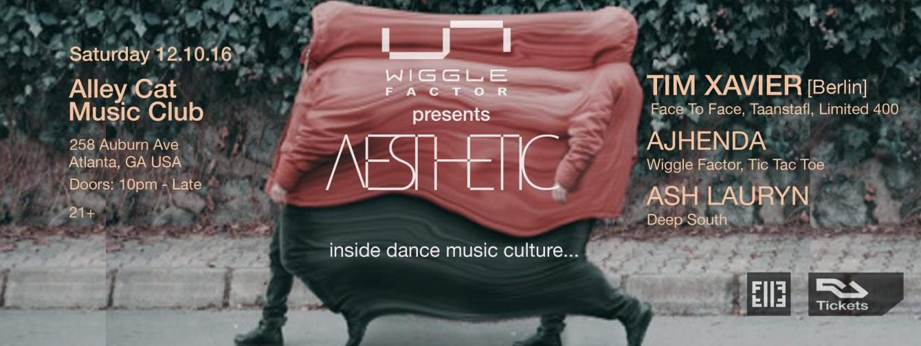 Wiggle Factor presents Aesthetic with Tim Xavier - Página frontal