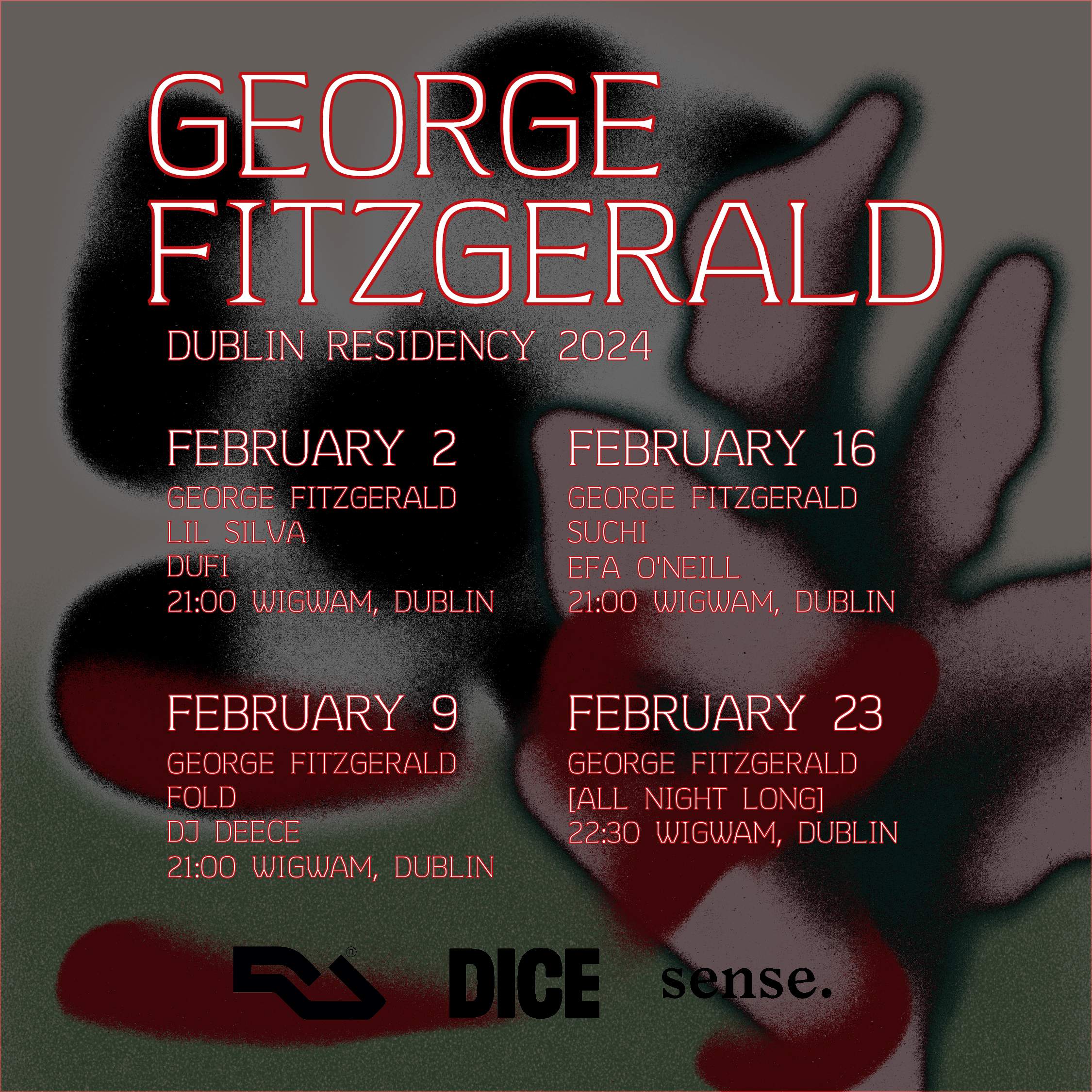 George FitzGerald + Fold - Feb 9 - フライヤー表
