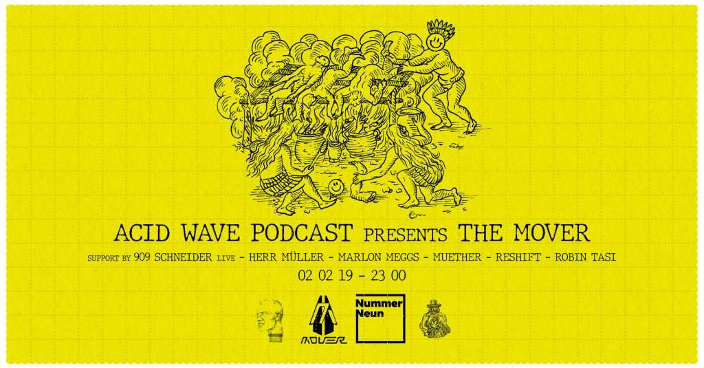 Acid Wave Podcast with The Mover - フライヤー表