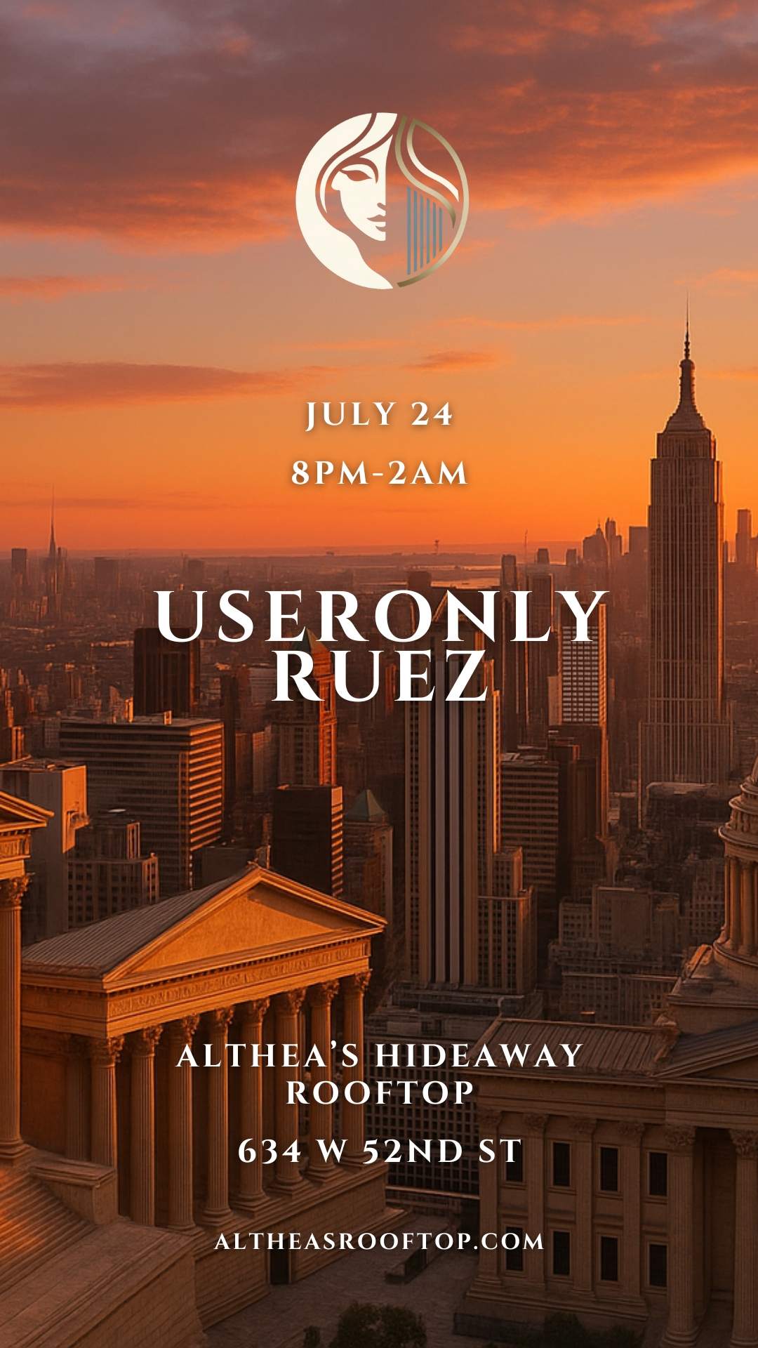 USERONLY X Ruez at Althea's Rooftop, New York City