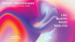 Rituel Recordings ° Release Party: Quatri, LØC, Rozo, Roeliyo - Página frontal