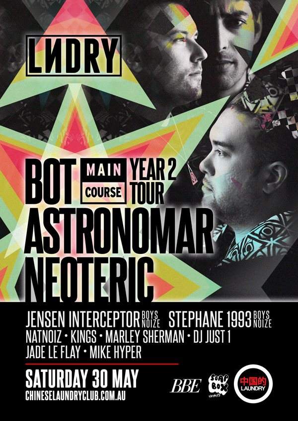 Lndry presents Main Course with BOT, Astronomar & Neoteric - フライヤー表