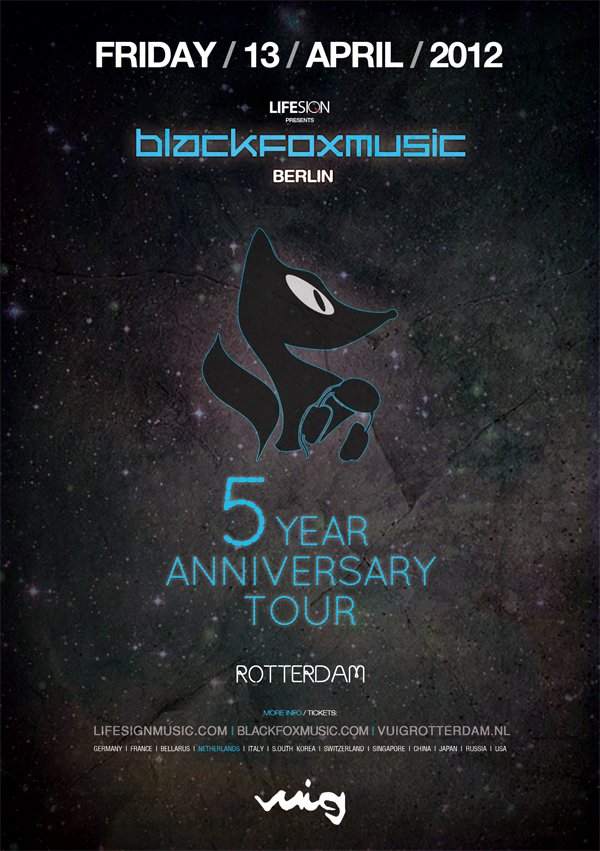 Blackfoxmusic 5 Year Anniversary: World Tour - フライヤー表
