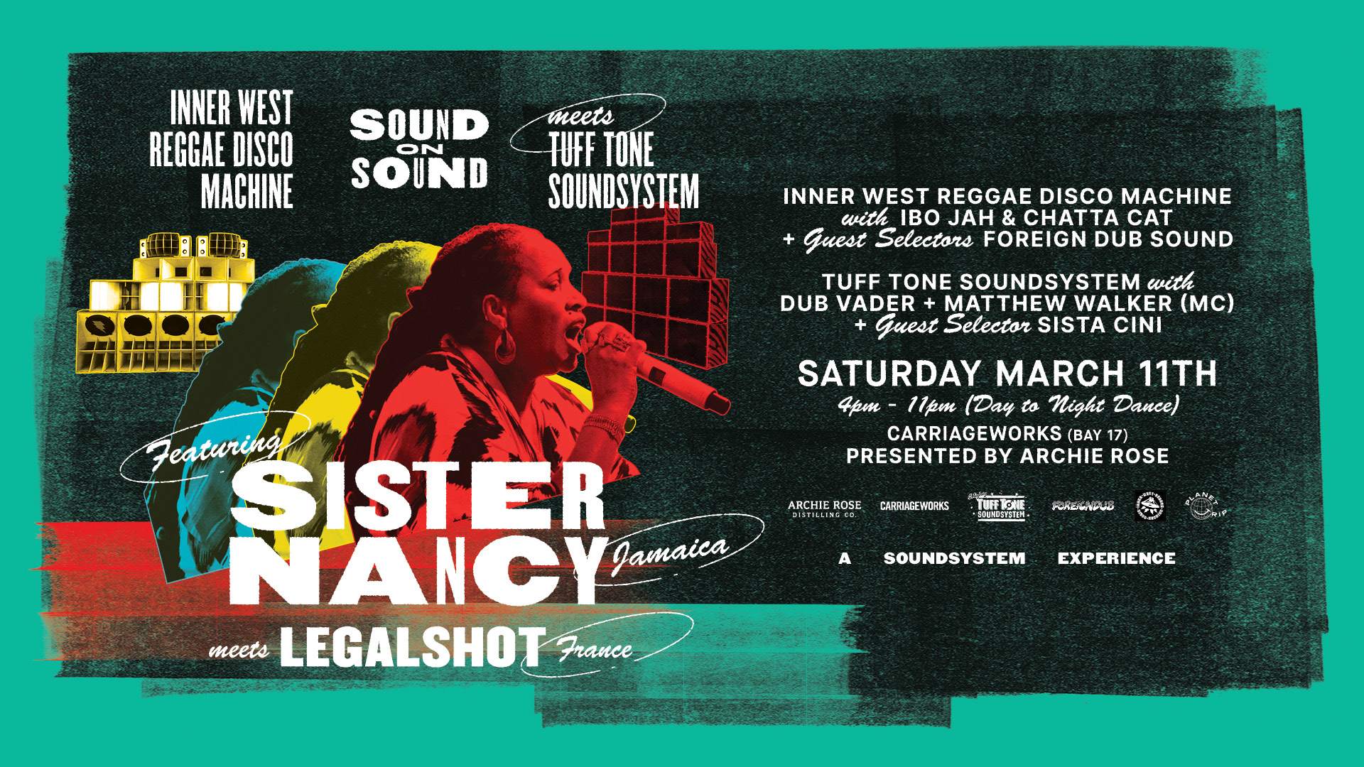 Sound on Sound - Sister Nancy  Inner West Reggae Disco Machine meets Tuff Tone Soundsystem - Página frontal