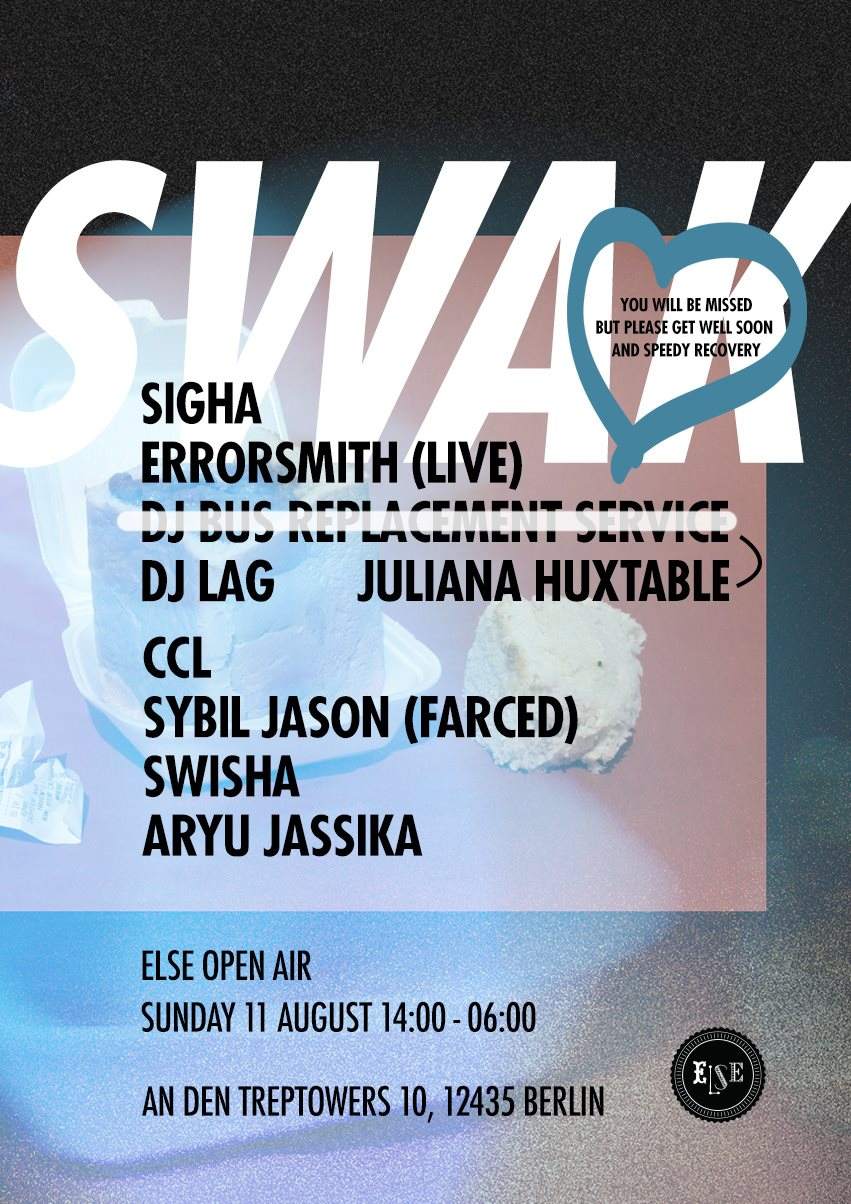 Swak with Sigha, Errorsmith, DJ Lag, Juliana Huxtable & More - Página frontal