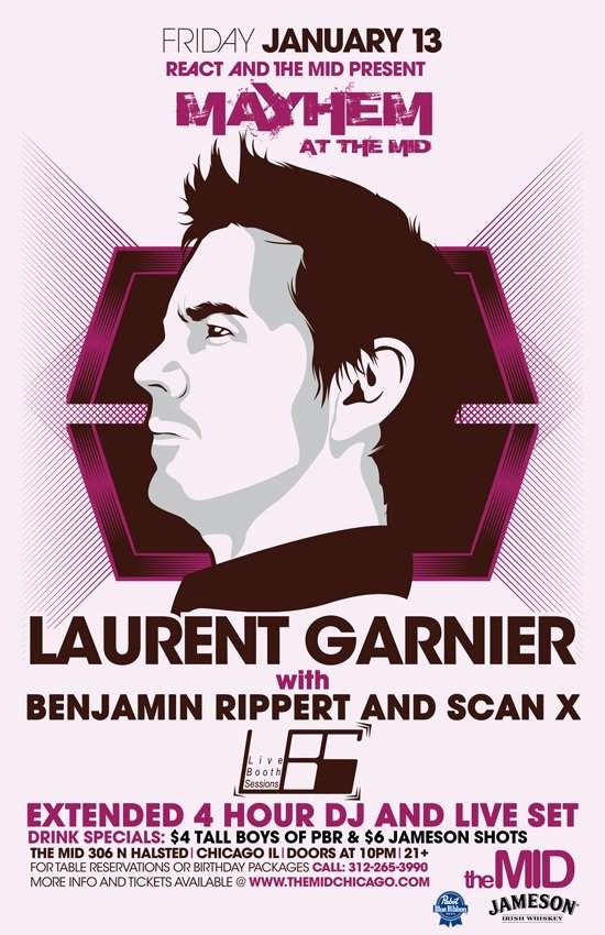 Laurent Garnier 4 Hour Set - Mayhem Chicago - Página frontal