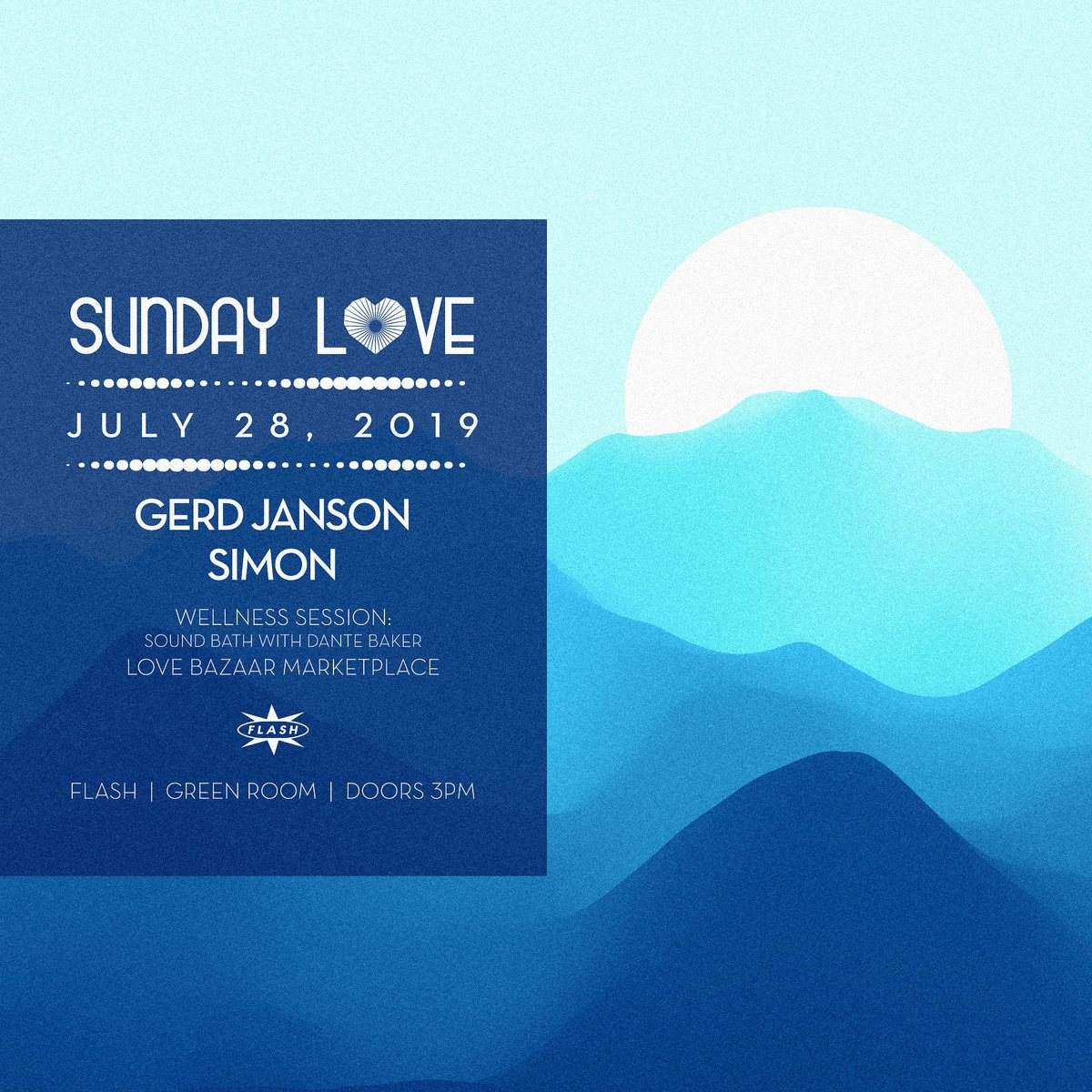 Sunday Love: Gerd Janson - Simon - Bamba - + Special Guests - Página frontal