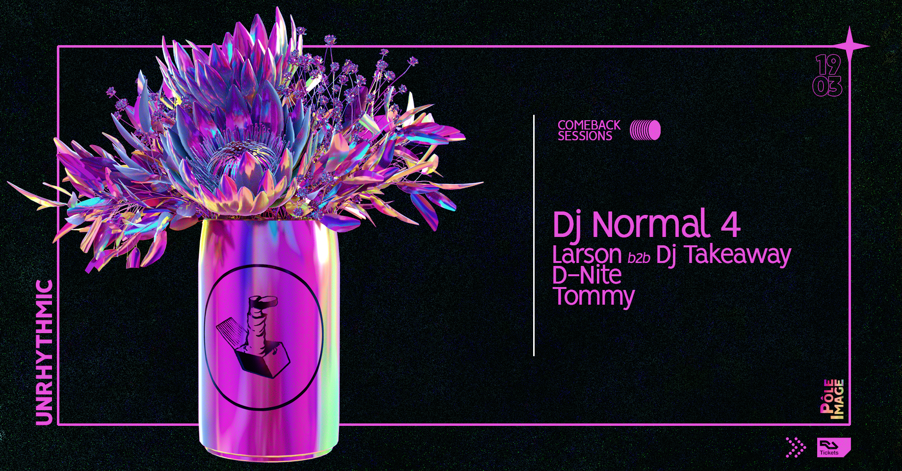 Unrhythmic with DJ Normal 4 at Pôle Image, Belgium