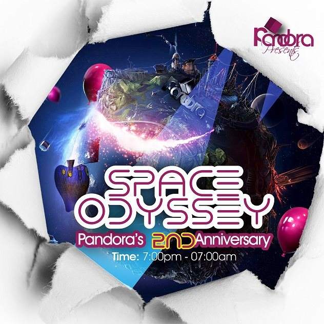 Pandora presents Space Odyssey 2nd Anniversary Celebration - フライヤー表