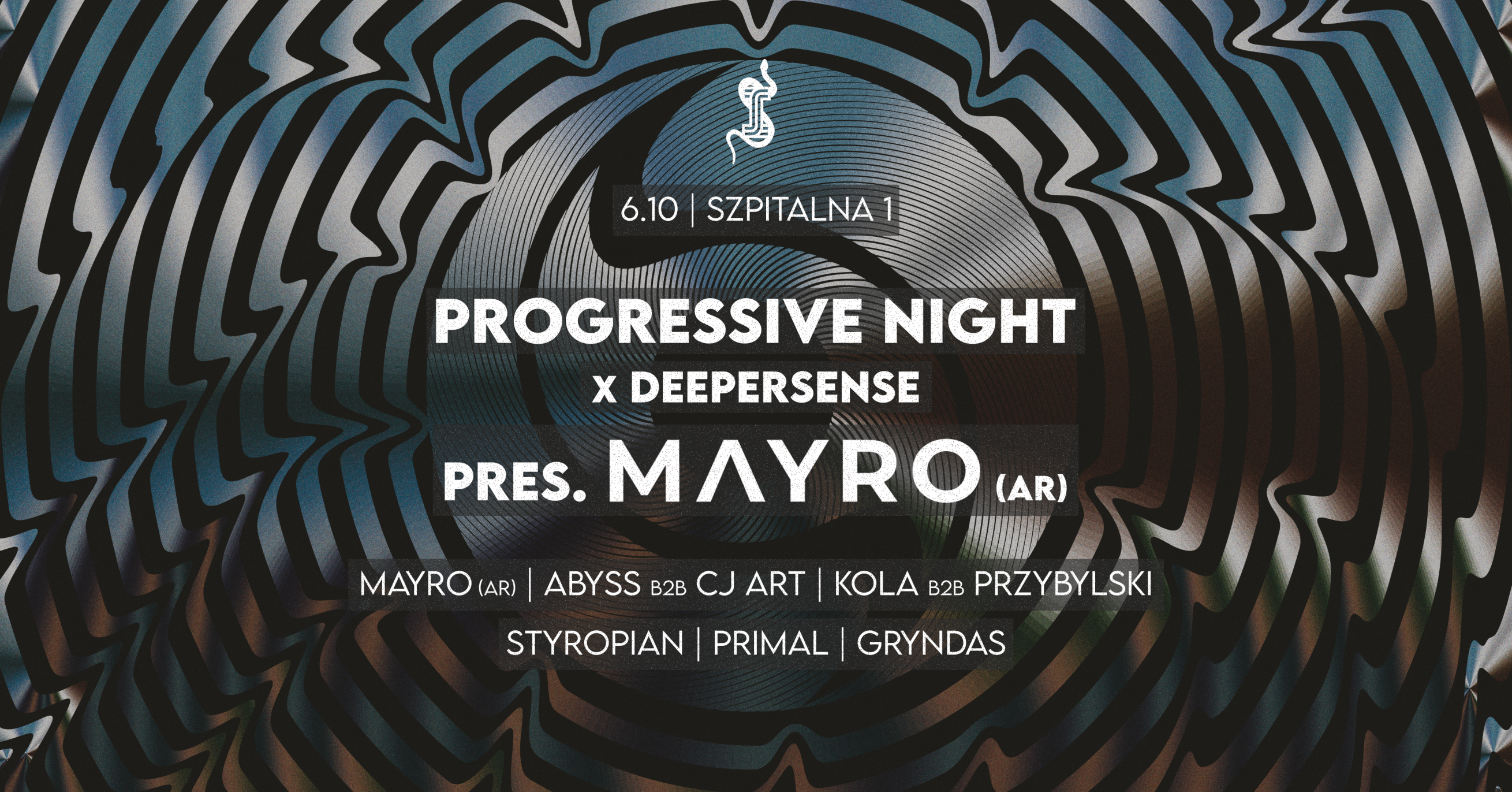 PROGRESSIVE NIGHT X DEEPERSENSE pres. Mayro (AR) - フライヤー表