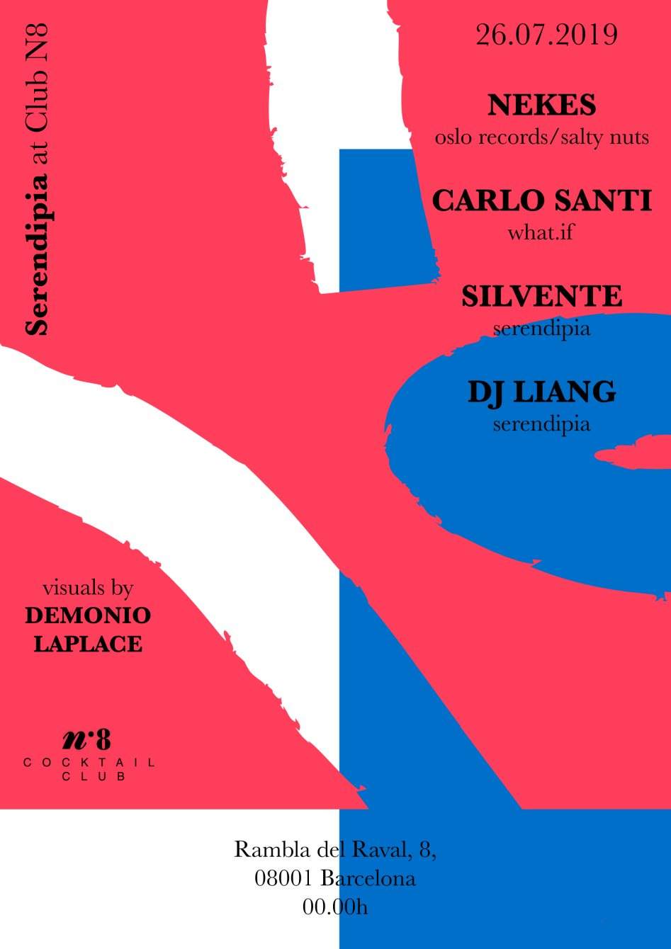 Serendipia presents Nekes, Carlo Santi, Silvente and DJ LIANG - Página trasera