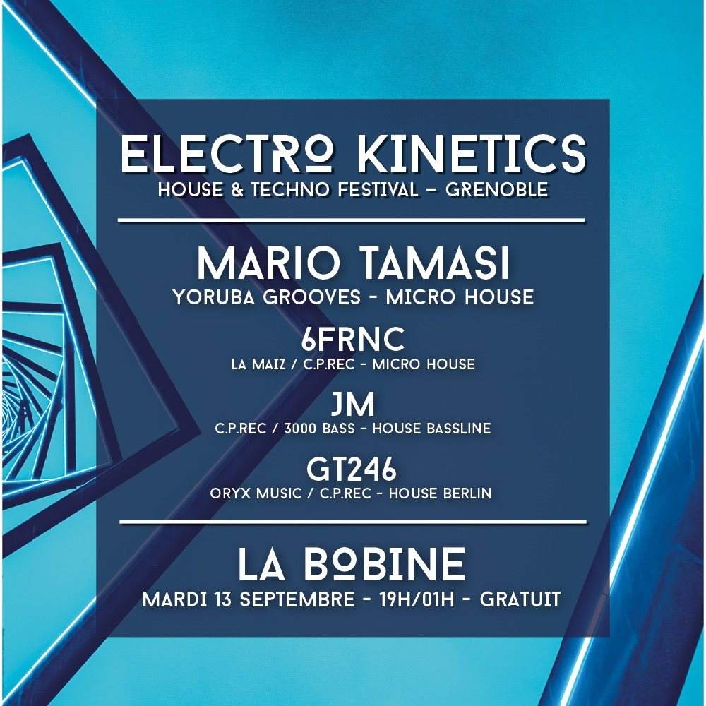 Electro Kinetics Festival Opening - フライヤー表