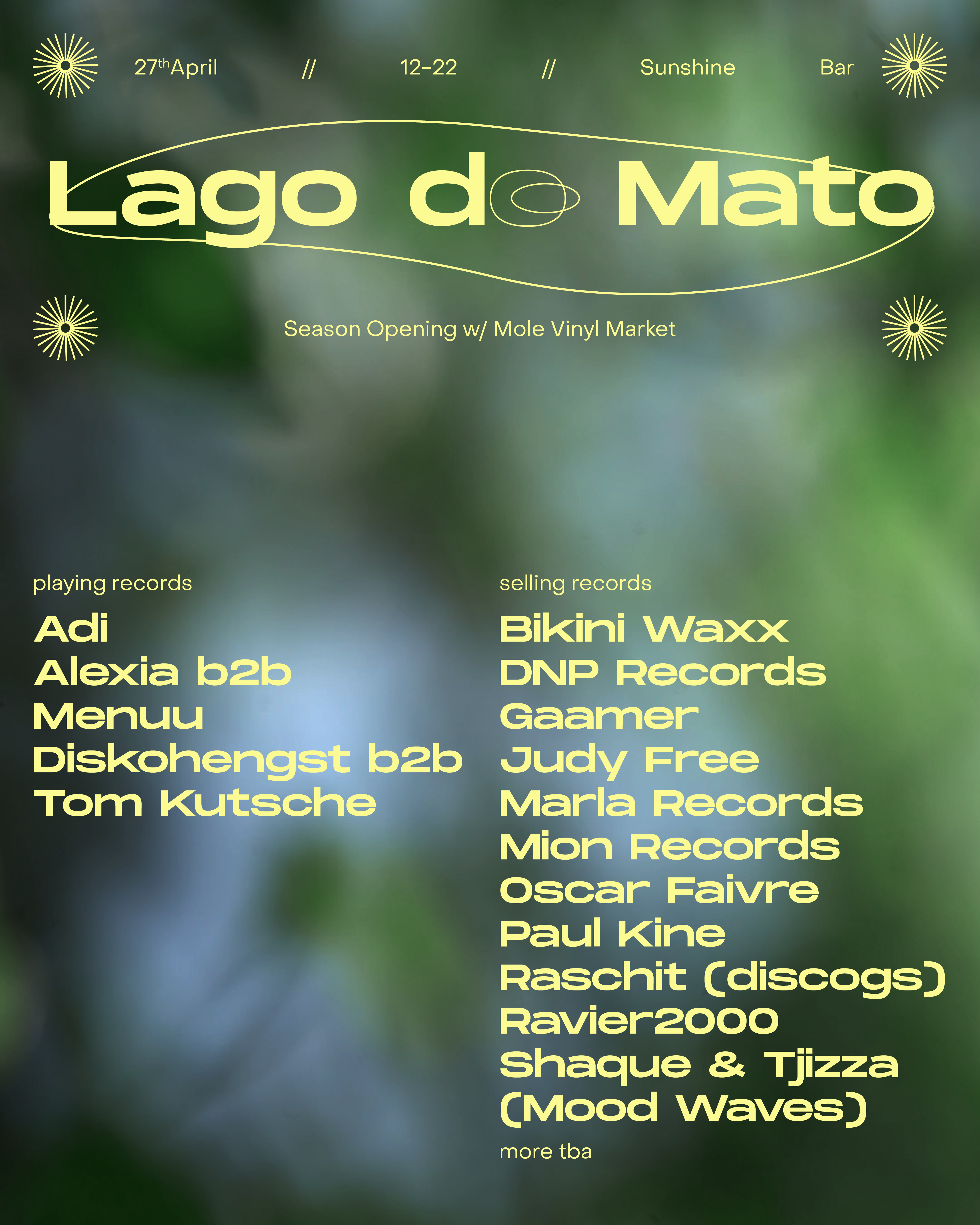 LAGO DO MATO - Season Opening - フライヤー表