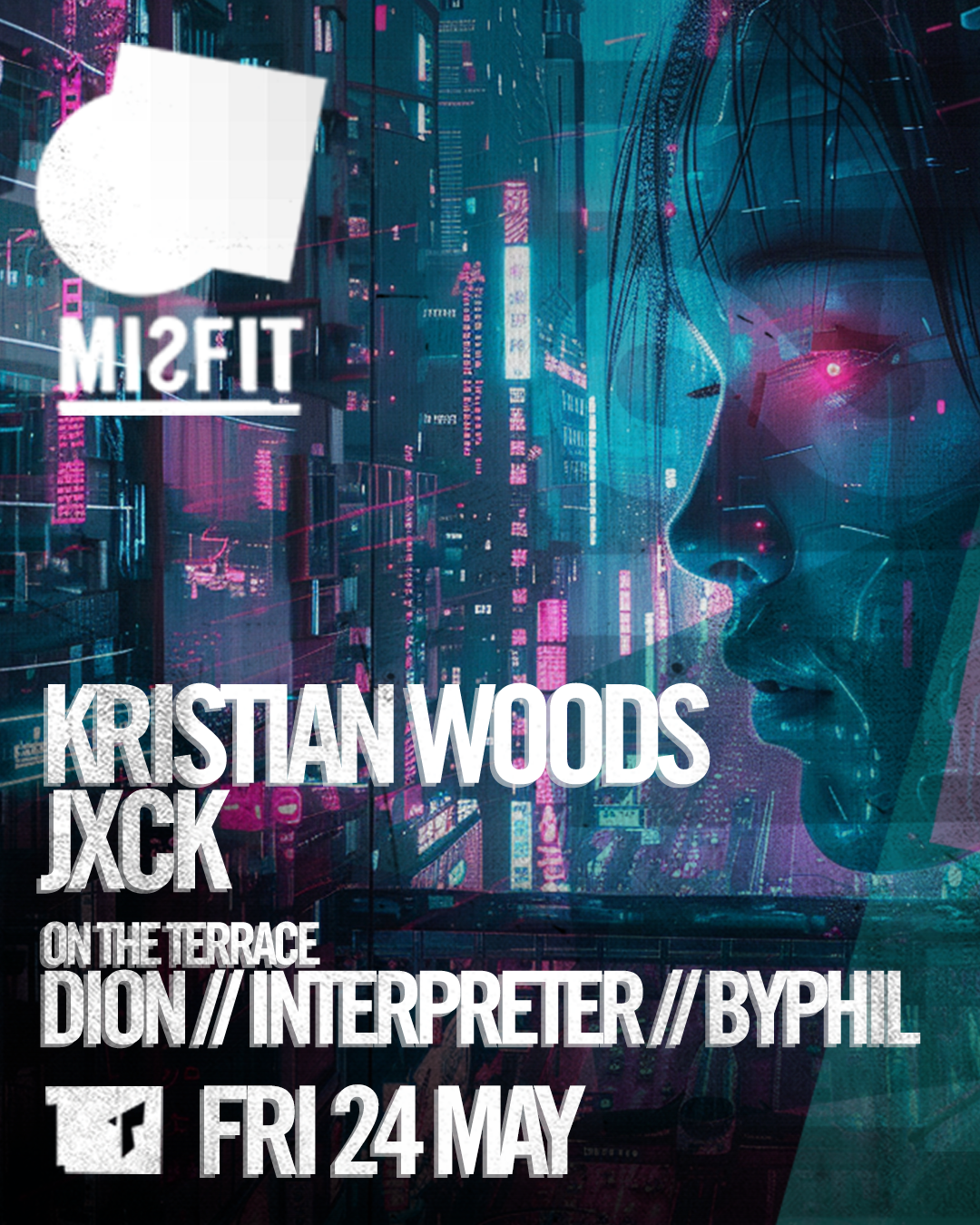 Misfit pres Kristian Woods: JXCK: Dion: Interpreter: ByPhil - Página frontal