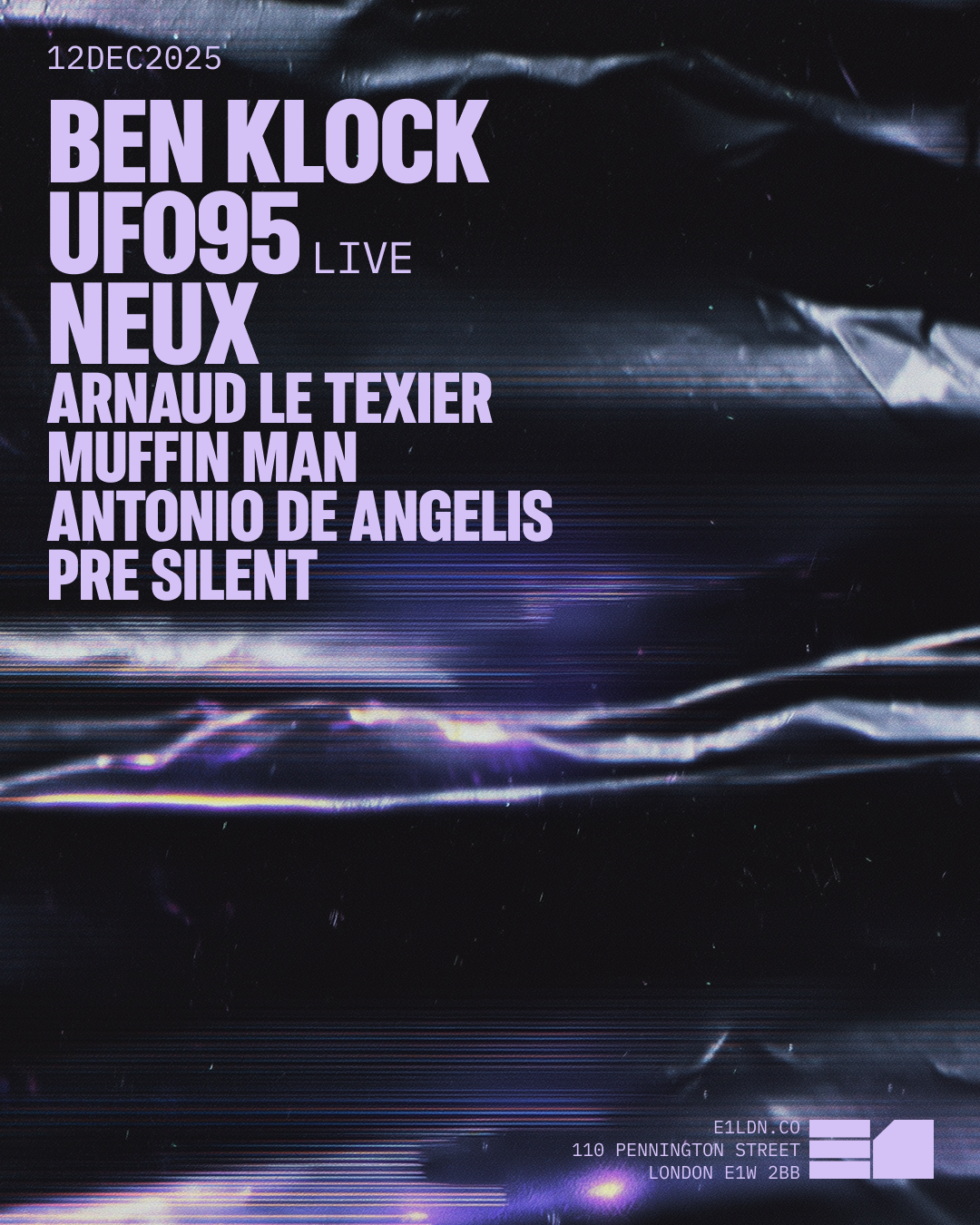 Ben Klock at E1, London
