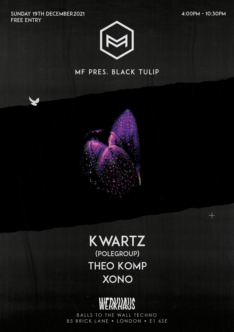 MF Pres. Black Tulip with Kwartz - フライヤー表