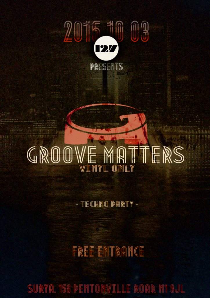 Groove Matters - No.3 - Free - フライヤー表